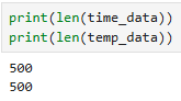 get temp readings python output